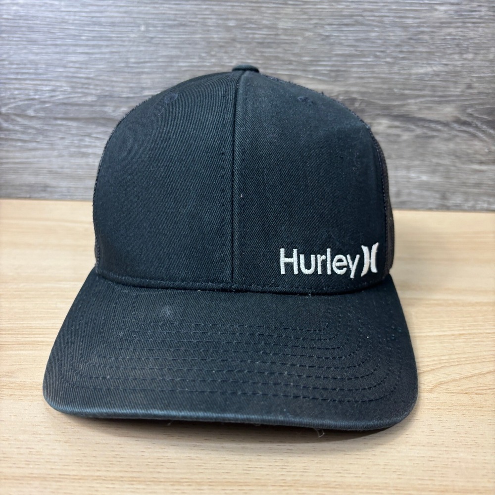 Hurley Hat Cap Snap Back Black Surf Surfing‎ Outdoors